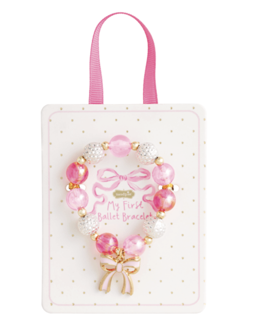 Mud Pie Pink Bow Ballet Bracelet
