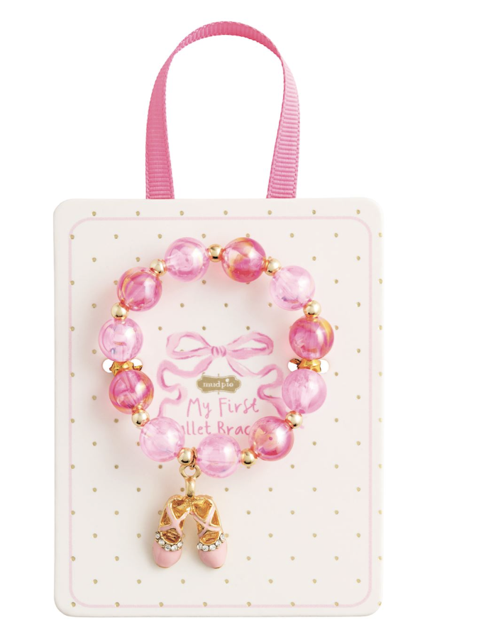 Mud Pie Pink Shoes Ballet Bracelet
