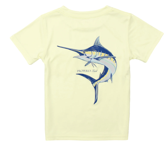 Properly Tied Performance Tee SS Blue Marlin