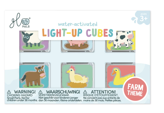 Glo Pals Light Up Cubes - Farm Theme