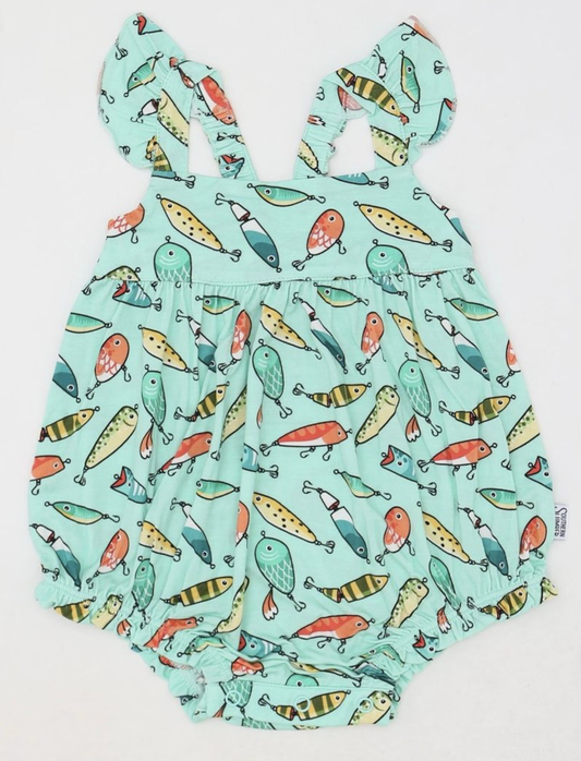 Southern Slumber Fishing Baits Ruffle Romper