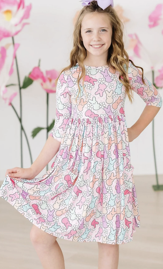 Mila & Rose Hanging with my Peeps Twirl Dress