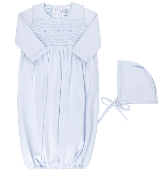 Feltman Brothers Smocked Bullion Gown - Blue