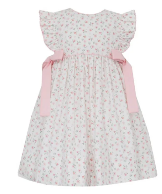 Petit Bebe Pink Floral Sleeveless Dress