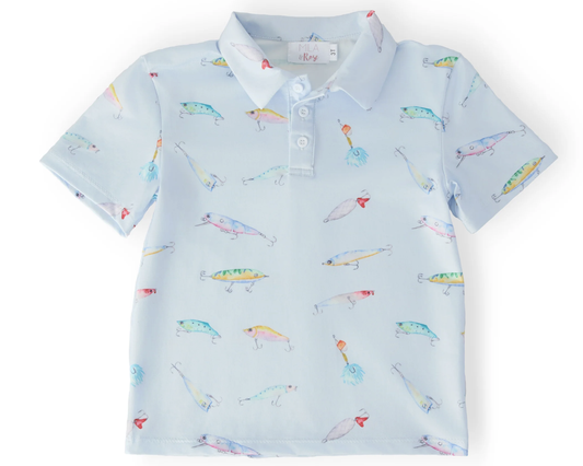 Mila & Rose Fish Hook Polo -Boys