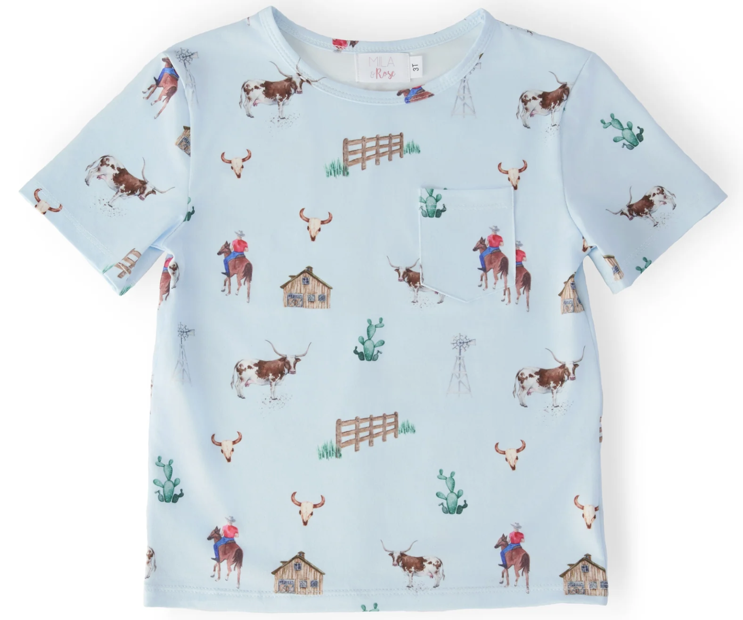 Mila & Rose Ranch Hand SS Pocket Tee