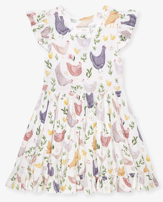 Posh Peanut Ruffled Twirl Dress - Jo