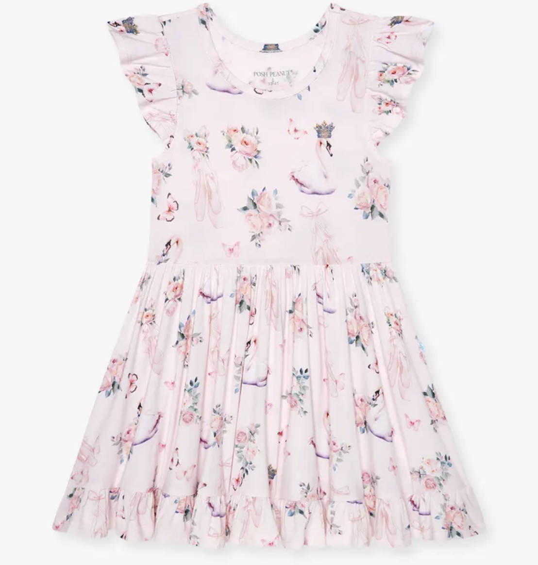 Posh Peanut Pirouette Ruffled Twirl Dress