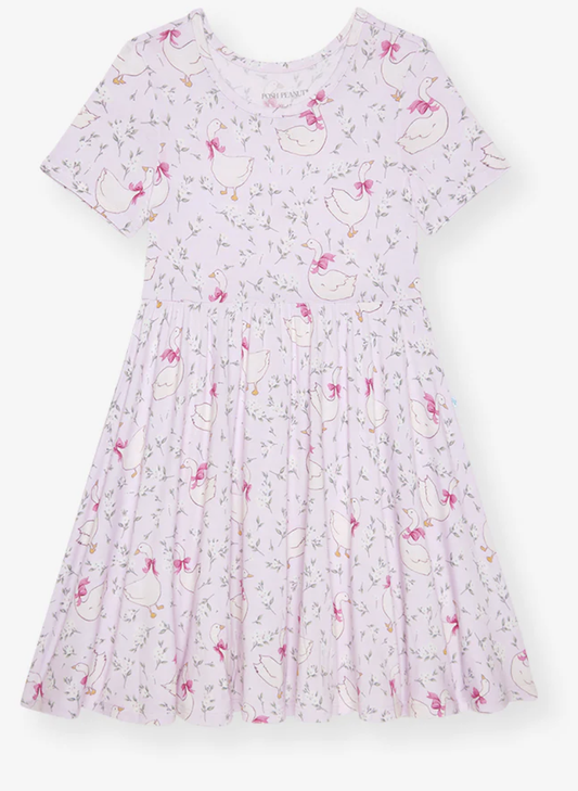 Posh Peanut Twirl Dress - Goose Blossoms