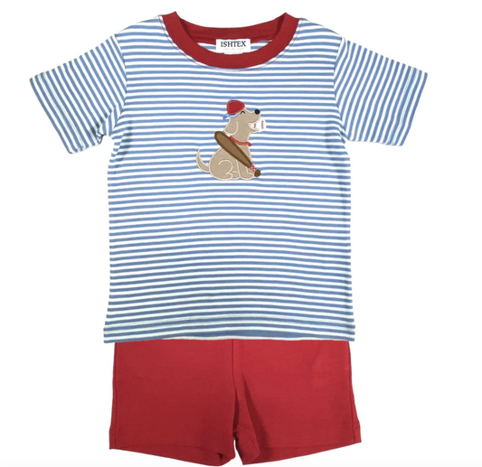 Ishtex Baseball Boy's Shorts Set