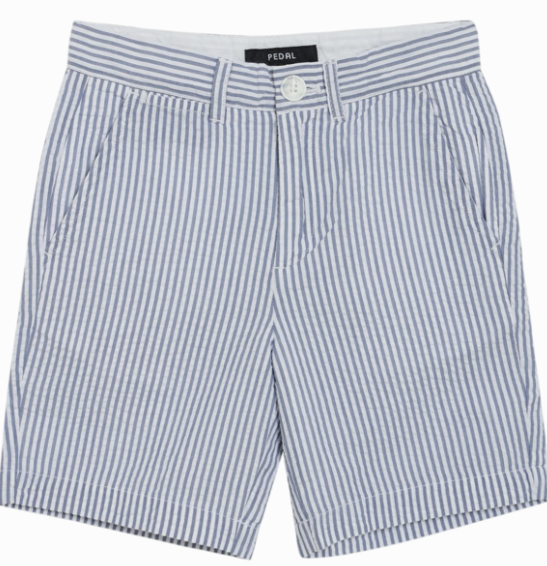Pedal Blue Seersucker Shorts