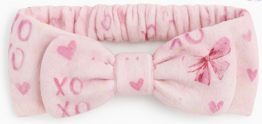 Preppy Goose Luxe Bow Print Spa Headband