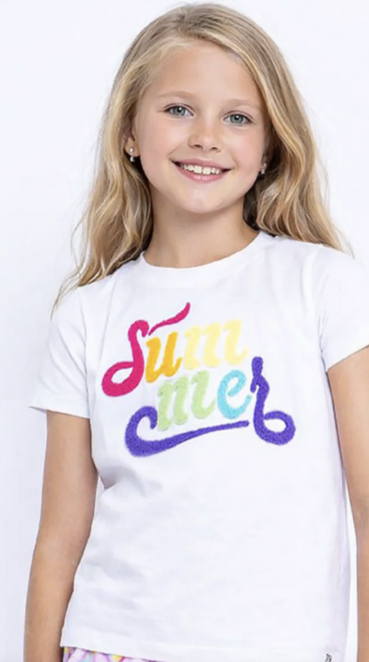 Preppy Goose Summer Applique Short Sleeve Tee