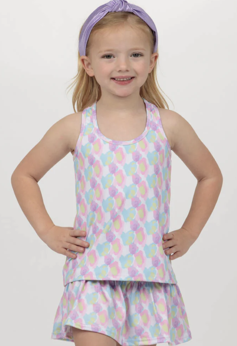 Azarhia Cotton Candy Leopard Printed Tank