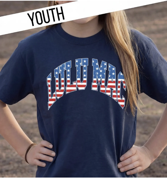 Lulu Mac Stars & Stripes Youth Comfort Tee