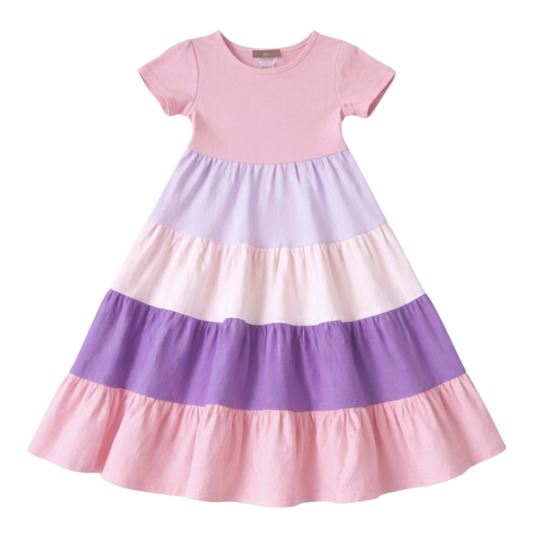 Millie Jay Purple & Pink Maxi Dress