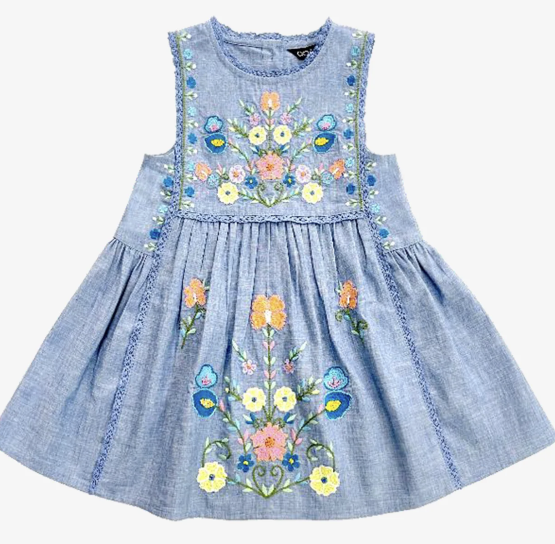 Blu & Blue Alice Embroidered Dress