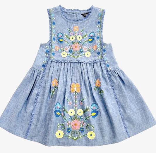 Blu & Blue Alice Embroidered Dress