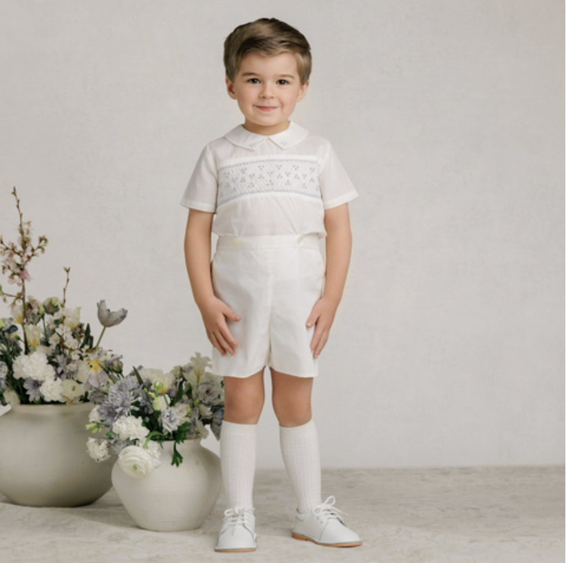 Feltman Bros. Heritage Bleu Romper