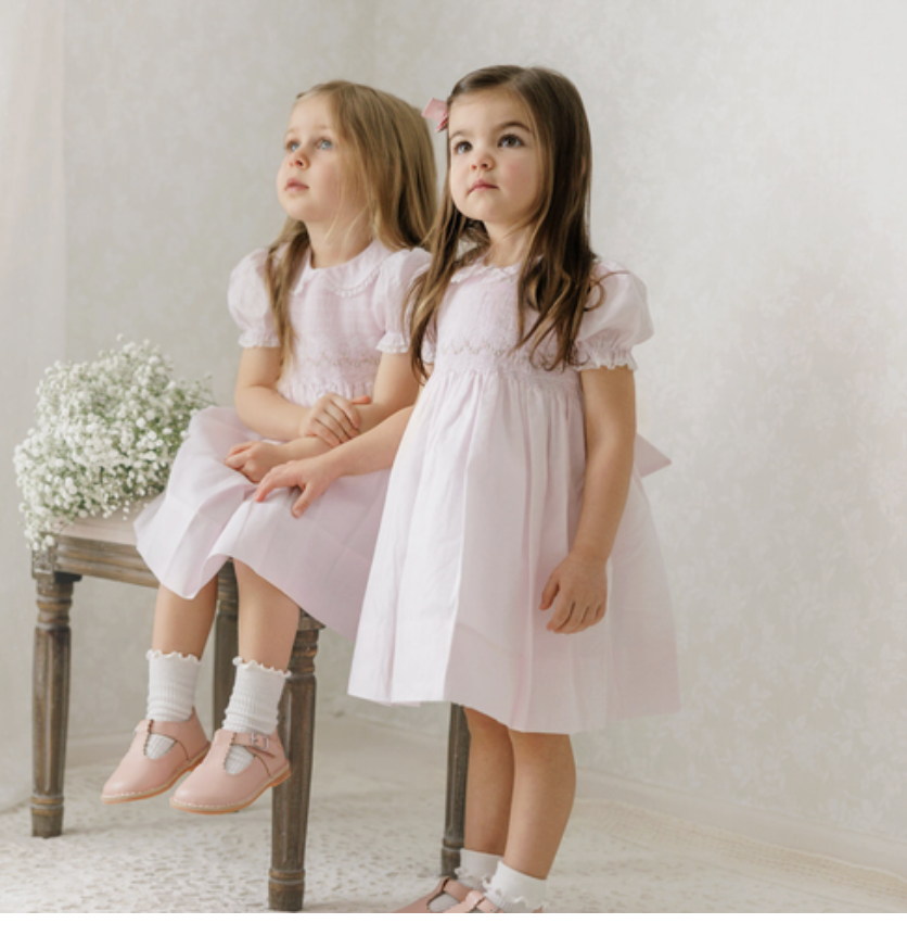 Feltman Bros. Girls Petite Petals Dress - Pink