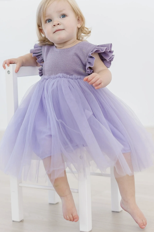 Mila & Rose Lavender Shimmer Tutu Dress