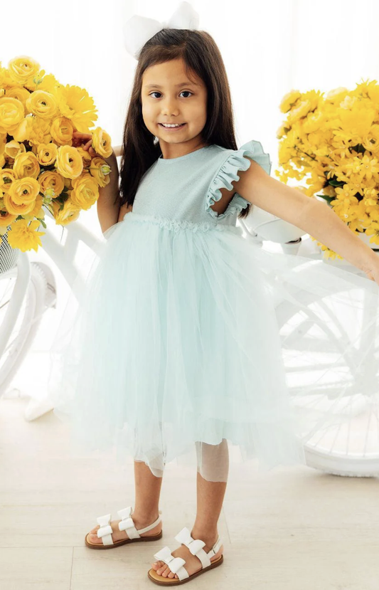 Mila & Rose Sage Shimmer Tutu Dress