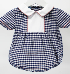 Charming Little One Blue Navy Blake Bubble