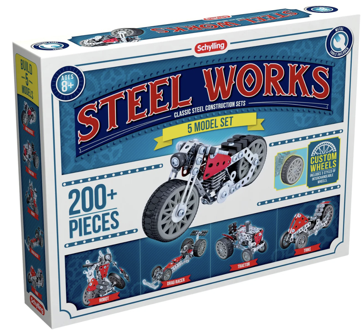 Schylling Steel Works Classic Steel Construction Sets