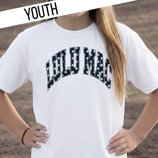 Lulu Mac Star Tee - Navy