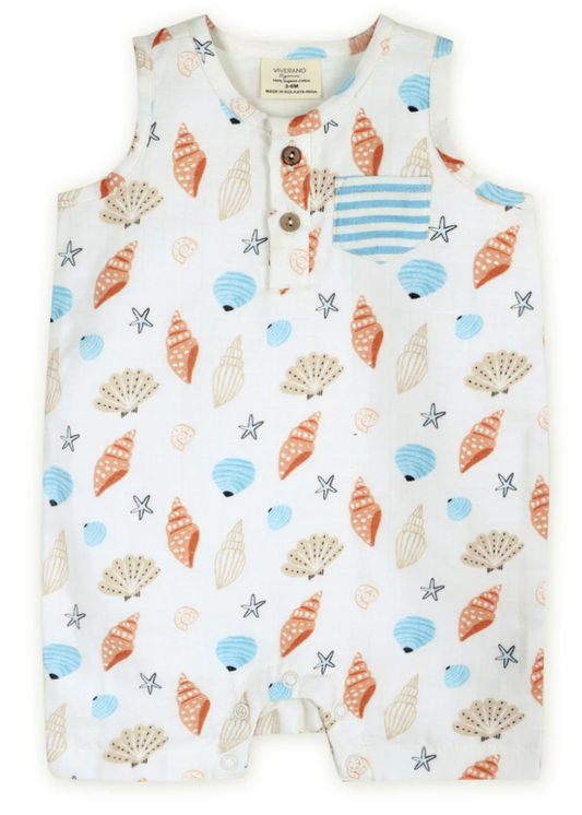 Viverano Seashell Baby Romper - Boys