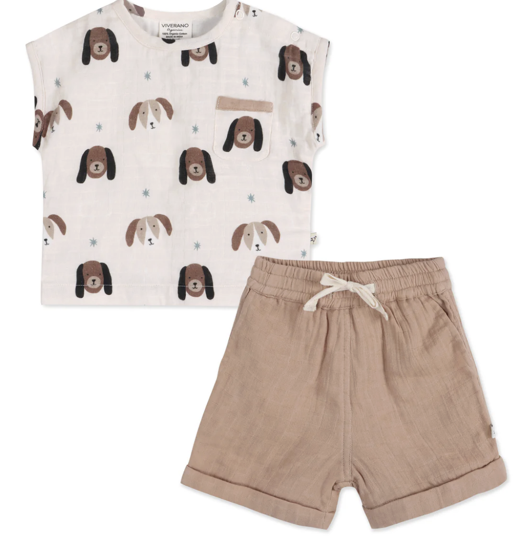 Viverano Doggies Baby Short Set