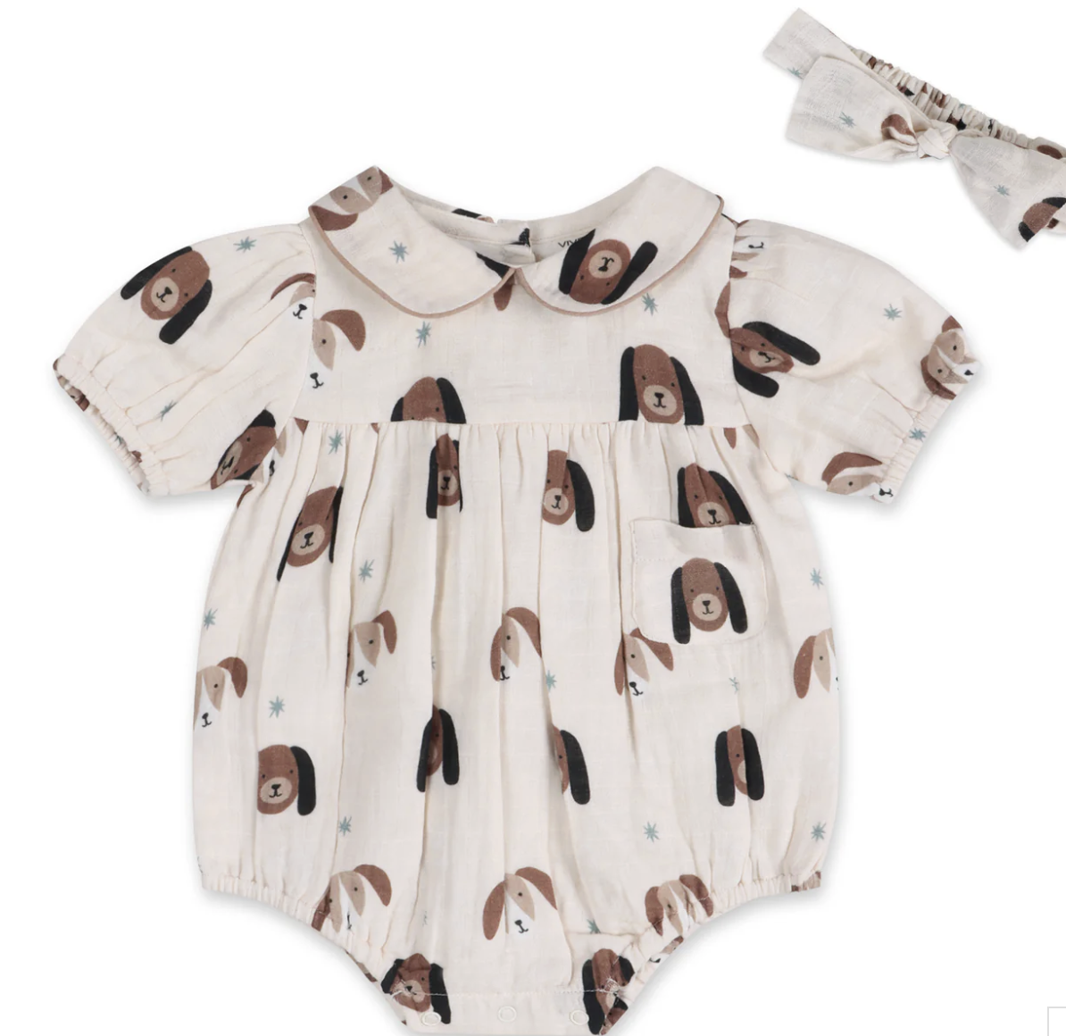 Viverano Doggies Romper & Headband