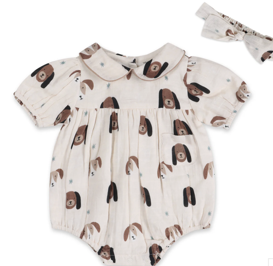 Viverano Doggies Romper & Headband