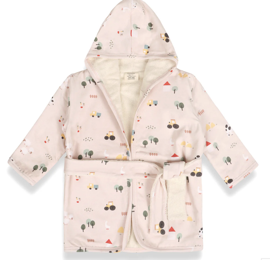 Viverano Farm Baby Hooded Bathrobe