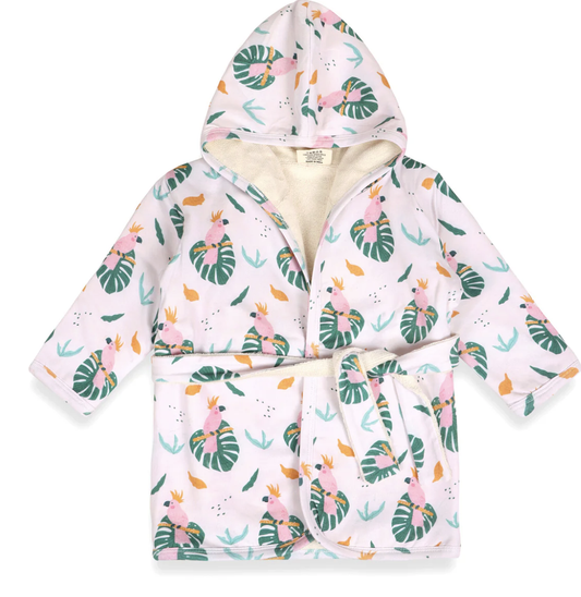 Viverano Parrot Baby Hooded Bathrobe