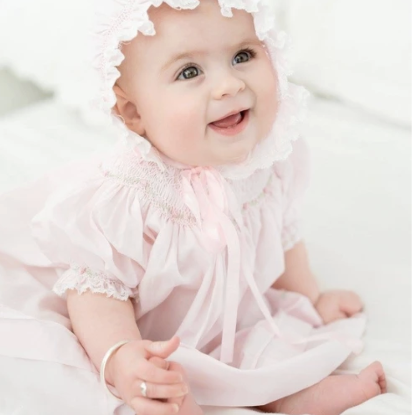 Feltman Brothers Pink Rosette Bishop Dress