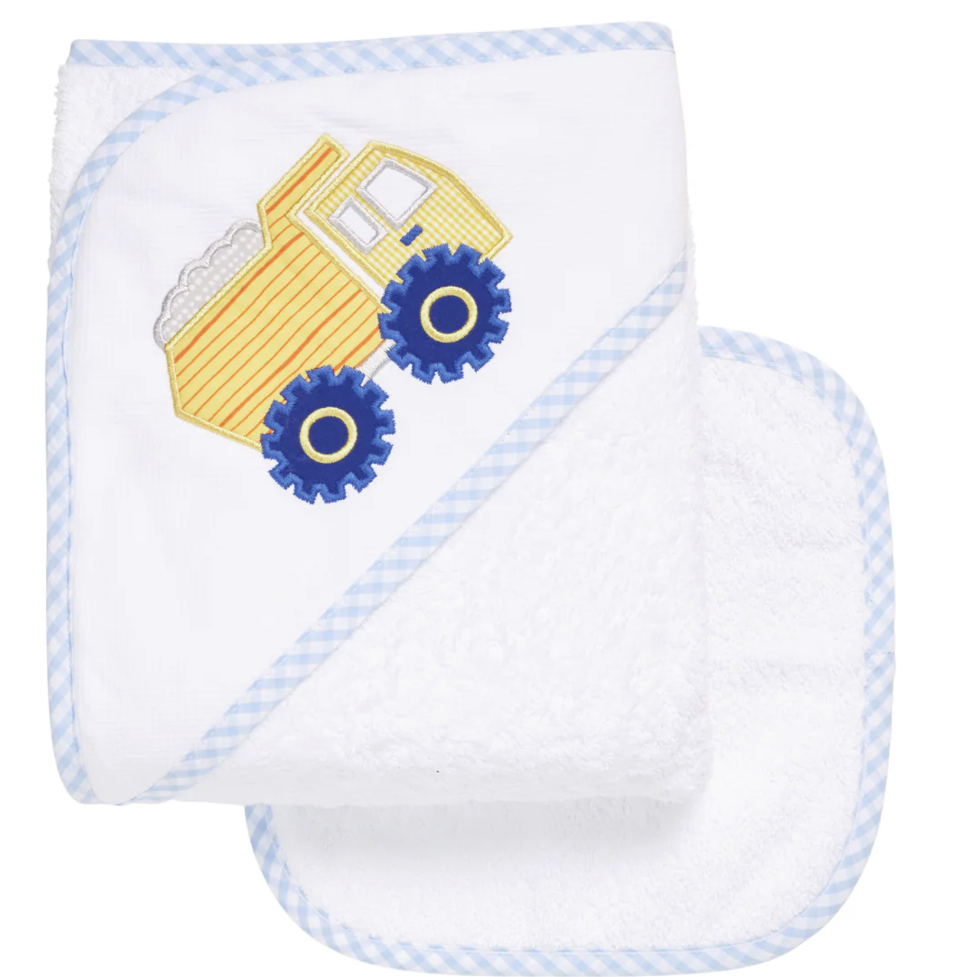 Construction Time Hooded Towel & Washcloth Set