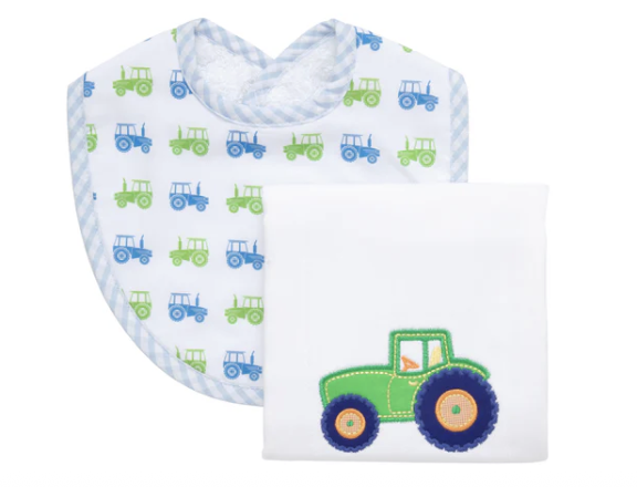 Farmer Fun Bib & Burp Set