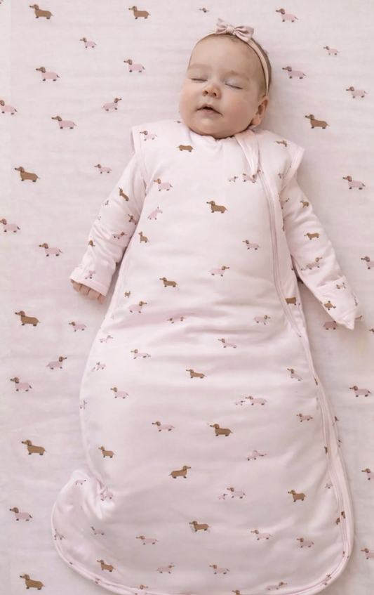 Gunamuna Transitional Swaddle - Girl Dog