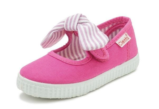 Slip on Mary Jane with Velcro - Fucshia