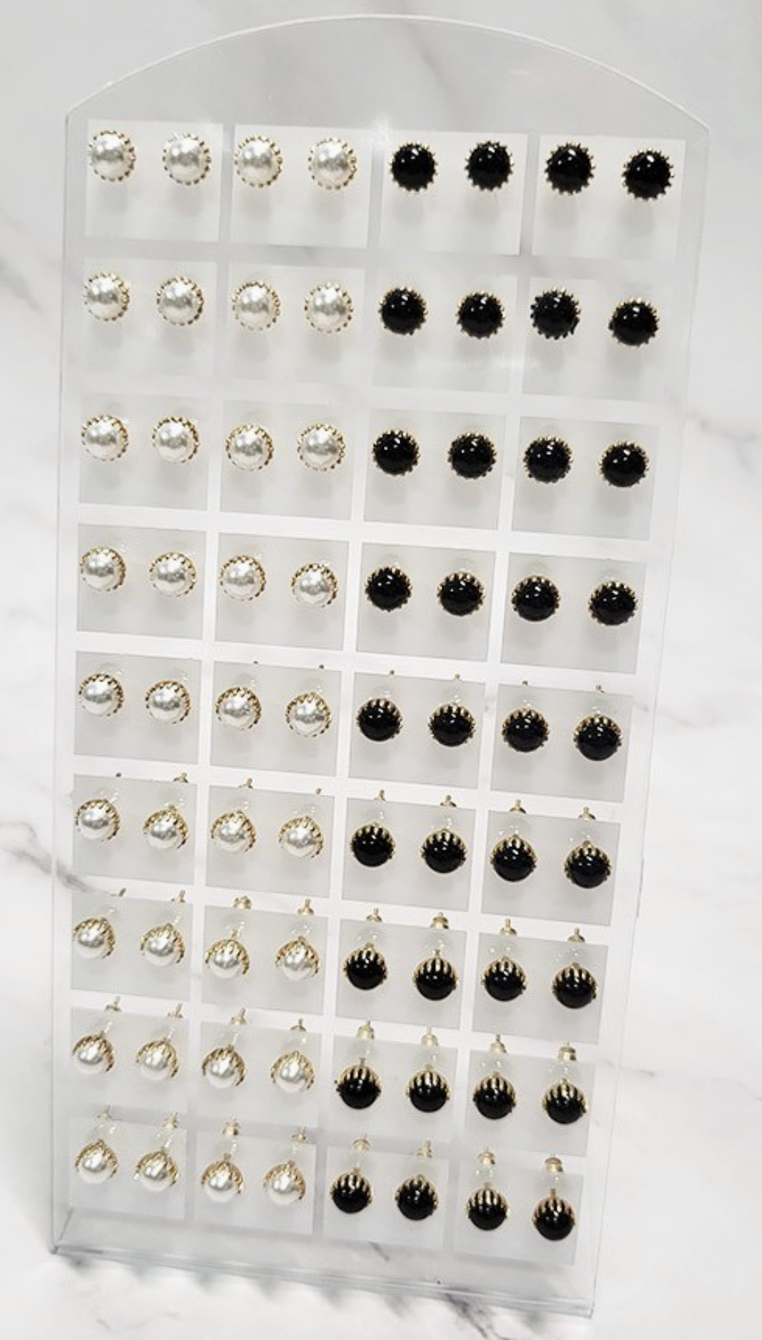 Pearl Style Stud Earrings
