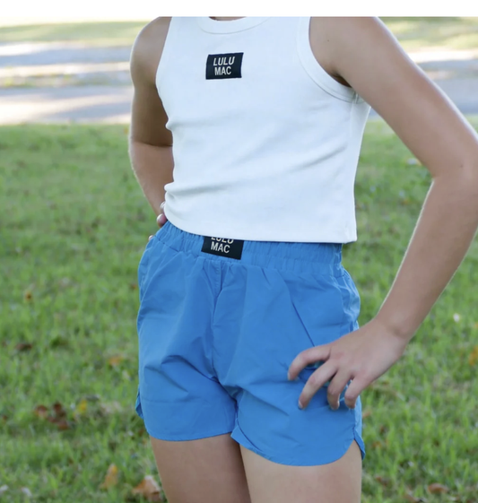 Lulu Mac Teal Blue Youth Shorts