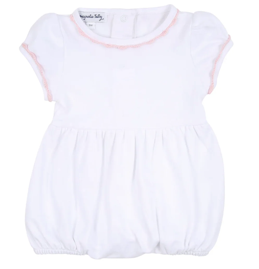 Magnolia Baby Baby Joy Pink Crochet Girl Bubble