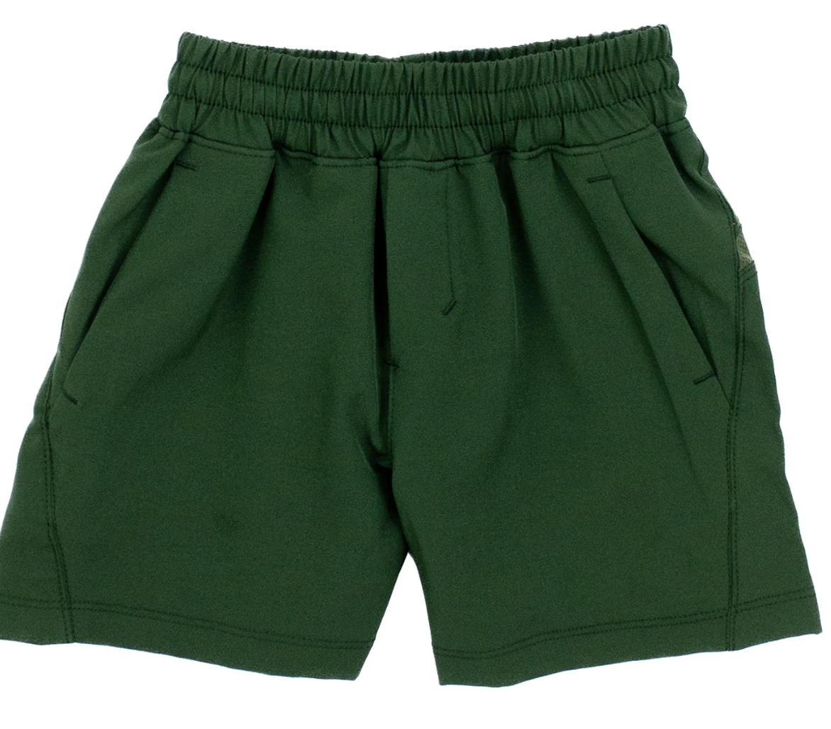 Properly Tied Boys Court Short Hunter Green