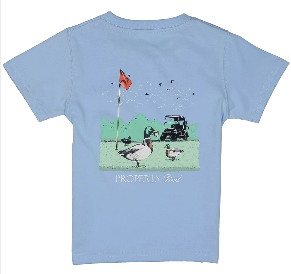 Properly Tied Boys Flow Play SS Light Blue Tee