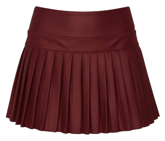 Azarhia Mini Pleated Skort - Maroon