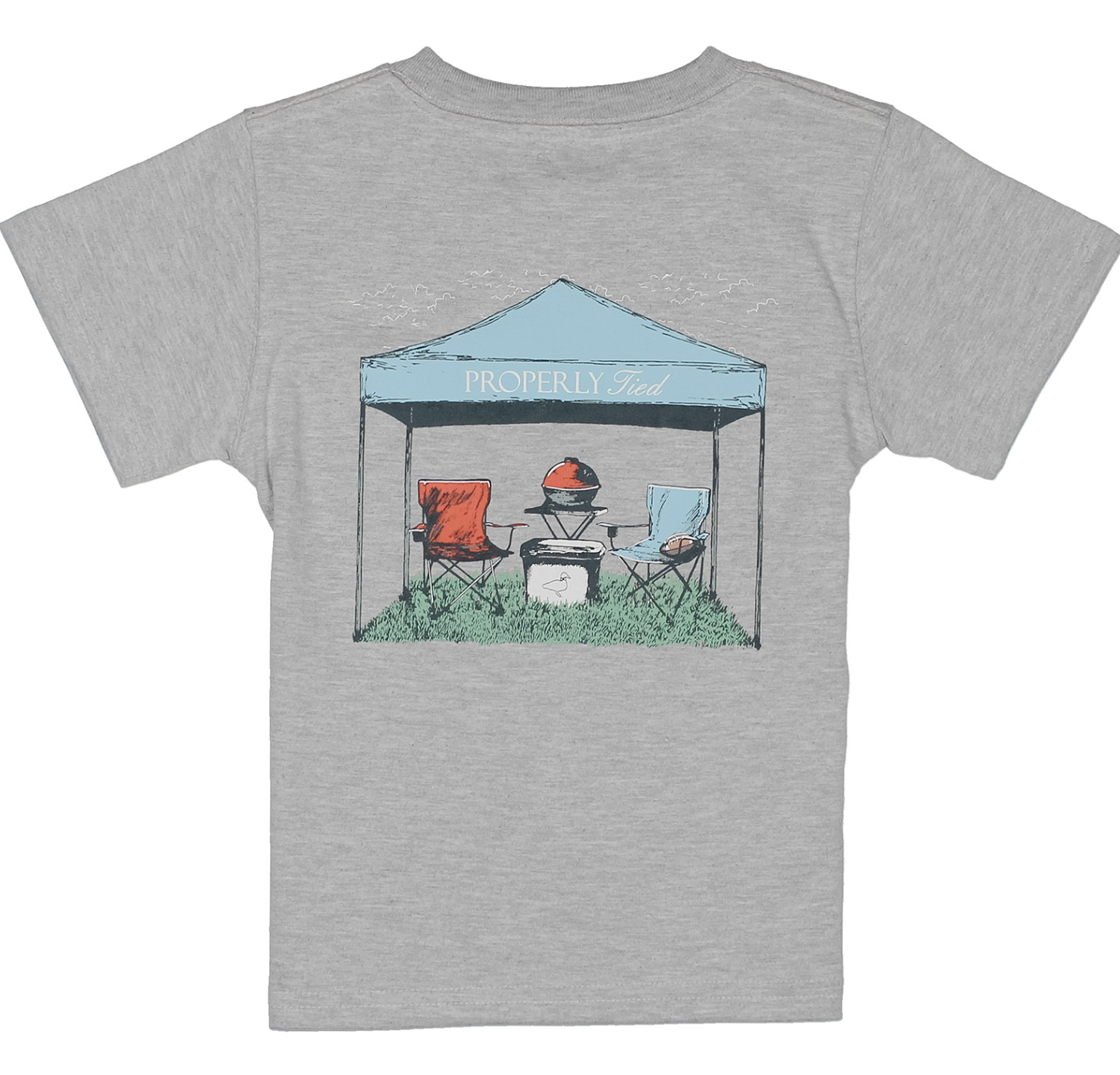Properly Tied Boys Tailgate SS - Lt Heather Grey