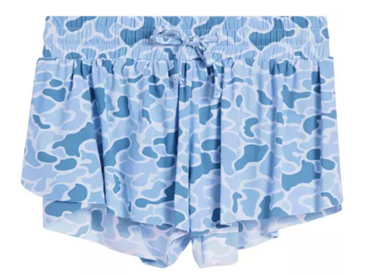 Suzette Collection Girls' Fly Away Short - Blue Camo