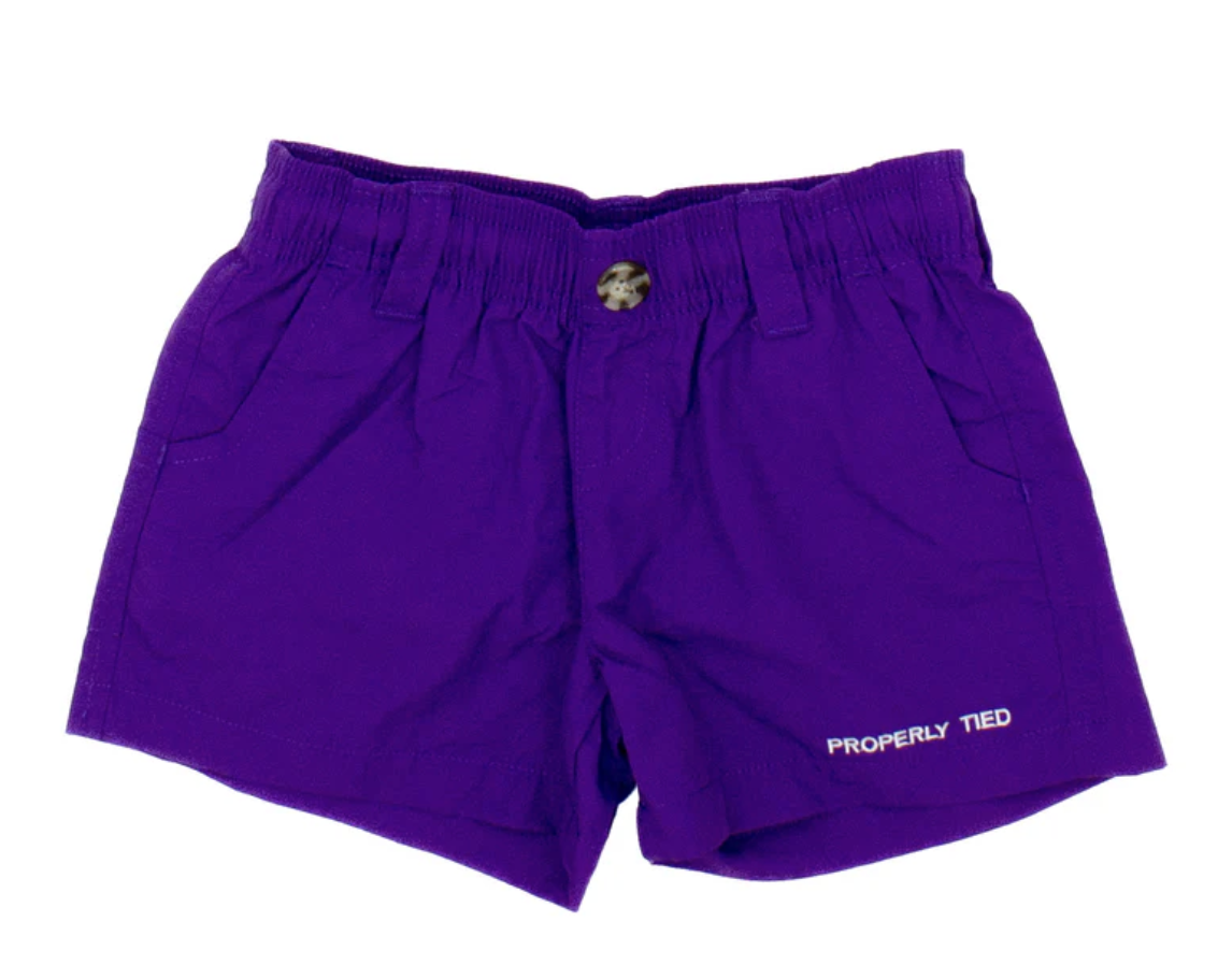Properly Tied Boys Mallard Short - Purple