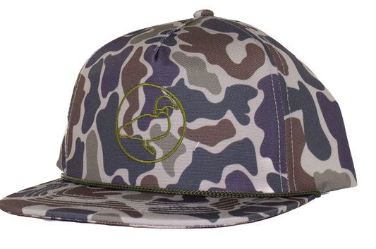 Properly Tied Sportsman Rope Hat Vintage Camo